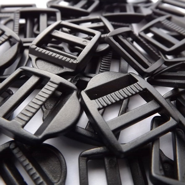 Secure & Lightweight 15mm Plastic Ladderlock Mechanism Black Buckles