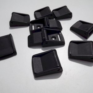 Black 25mm Plastic Cam Lever Flap Versatile & Durable Buckle