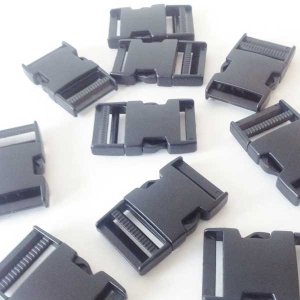 Secure & Reliable Plastic Side Release Black Buckles RX - 38mm
