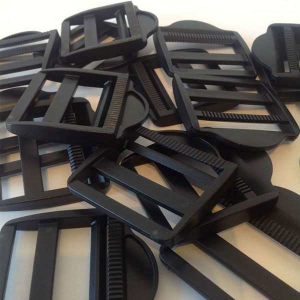 50mm Black Plastic Secure Ladderlock Mechanism Buckles 