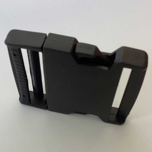 50mm Black Plastic Side Release Buckles Durable & Long Lasting 