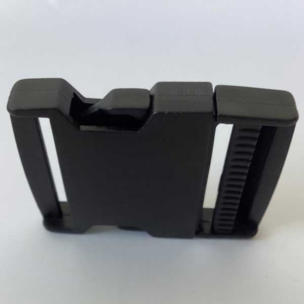 50mm Black Plastic Side Release Buckles Durable & Long Lasting 