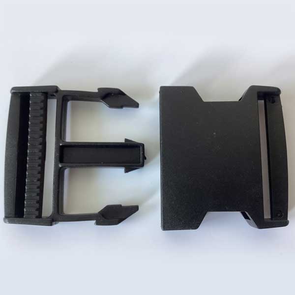 50mm Black Plastic Side Release Buckles Durable & Long Lasting 