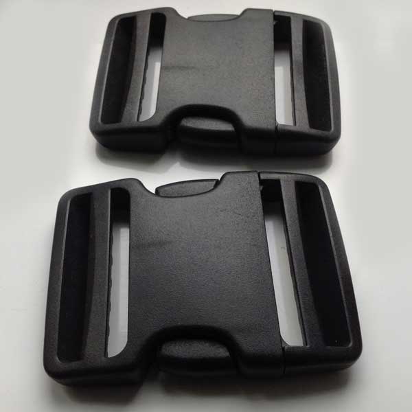 Durable & Long Lasting 50mm Dual Adjust Side Release Black Buckles
