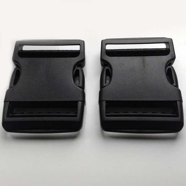 Durable & Long Lasting 50mm Dual Adjust Side Release Black Buckles