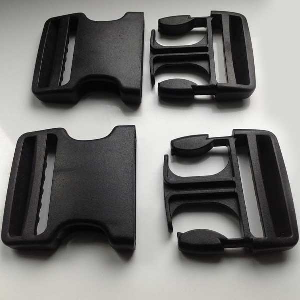 Durable & Long Lasting 50mm Dual Adjust Side Release Black Buckles