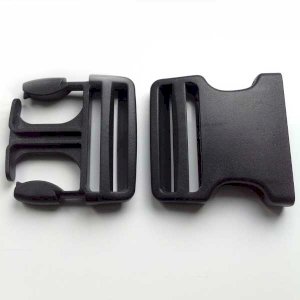 Durable & Long Lasting 50mm Dual Adjust Side Release Black Buckles